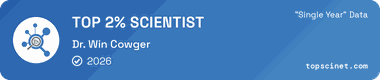 Top 2% Scientist badge, TOPSCINET, 2026