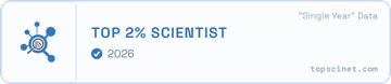 Top 2% Scientist badge, TOPSCINET, 2026