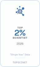 Top 2% Scientist badge, TOPSCINET, 2026
