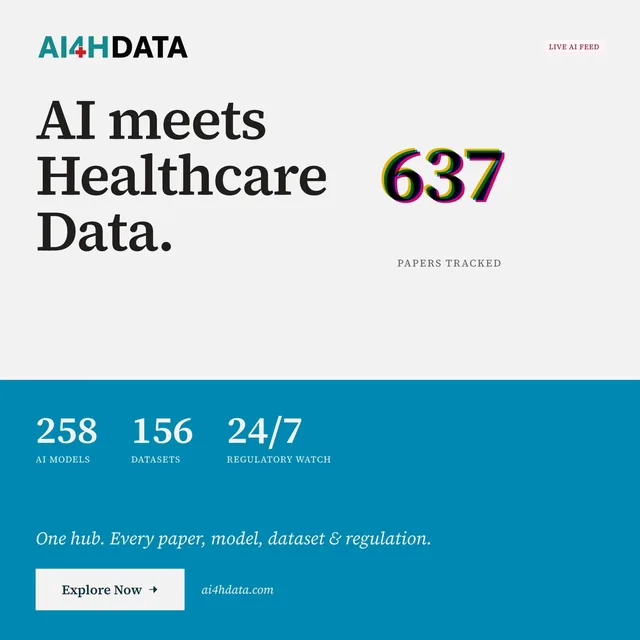 Collaboration banner linking to ai4hdata.com