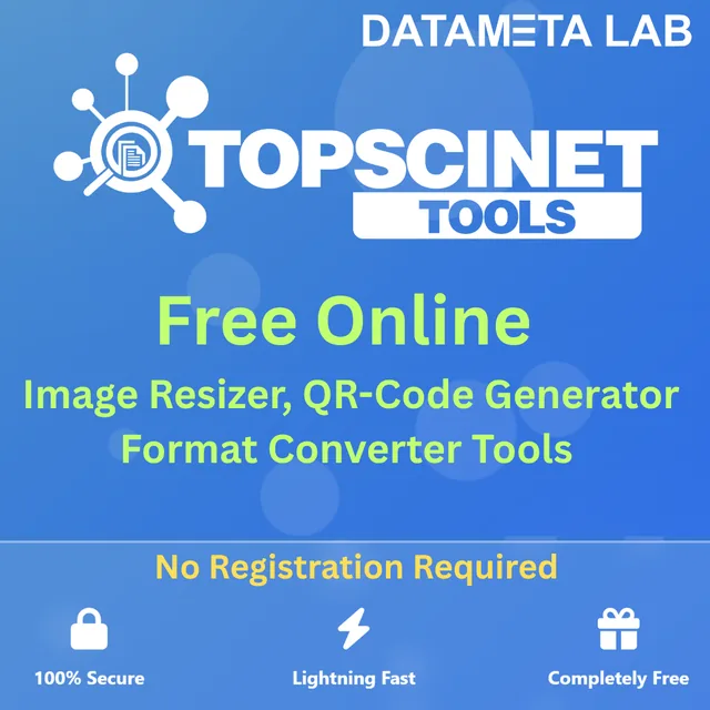 Collaboration banner linking to topsci.net free online tools